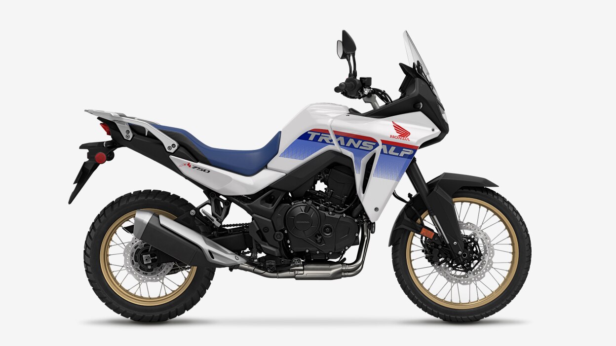 Right facing studio image of Transalp.