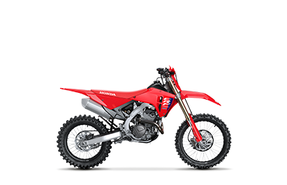 A right facing angle of a Honda CRF250RX